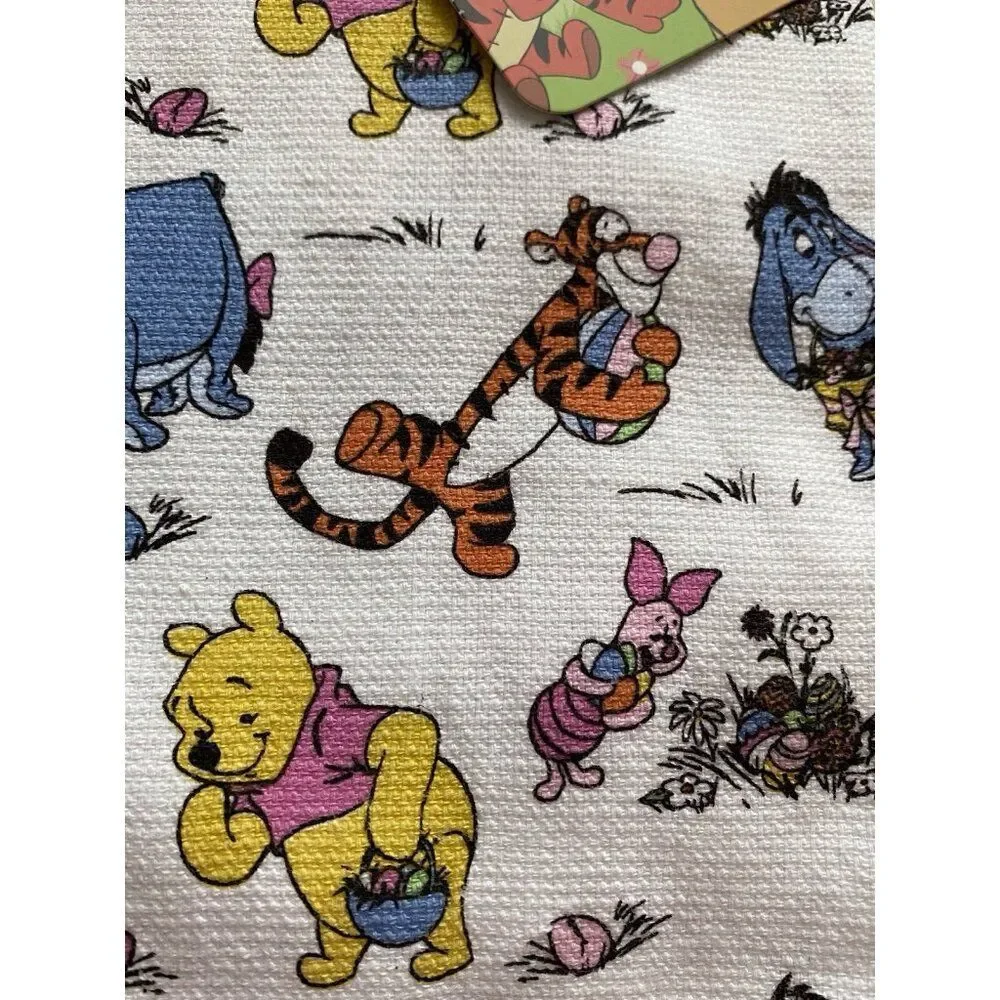 2 Pack Disney Winnie the Pooh & Friends Easter‎ Kitchen Towels 16 X 26” NEW